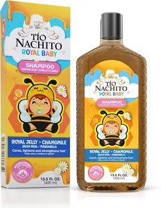 Tio Nacho Royal Baby Hair and Body Shampoo with Royal Jelly & Chamomile, 13.5 fl oz - Hypoallergenic, Gentle, Tear Free, All in One Body Wash