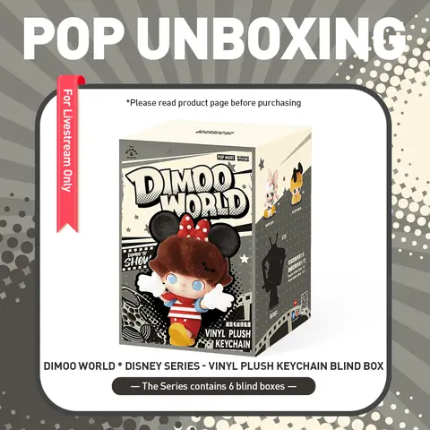 unboxing - DIMOO WORLD × DISNEY Series-Vinyl Plush Keychain Blind Box