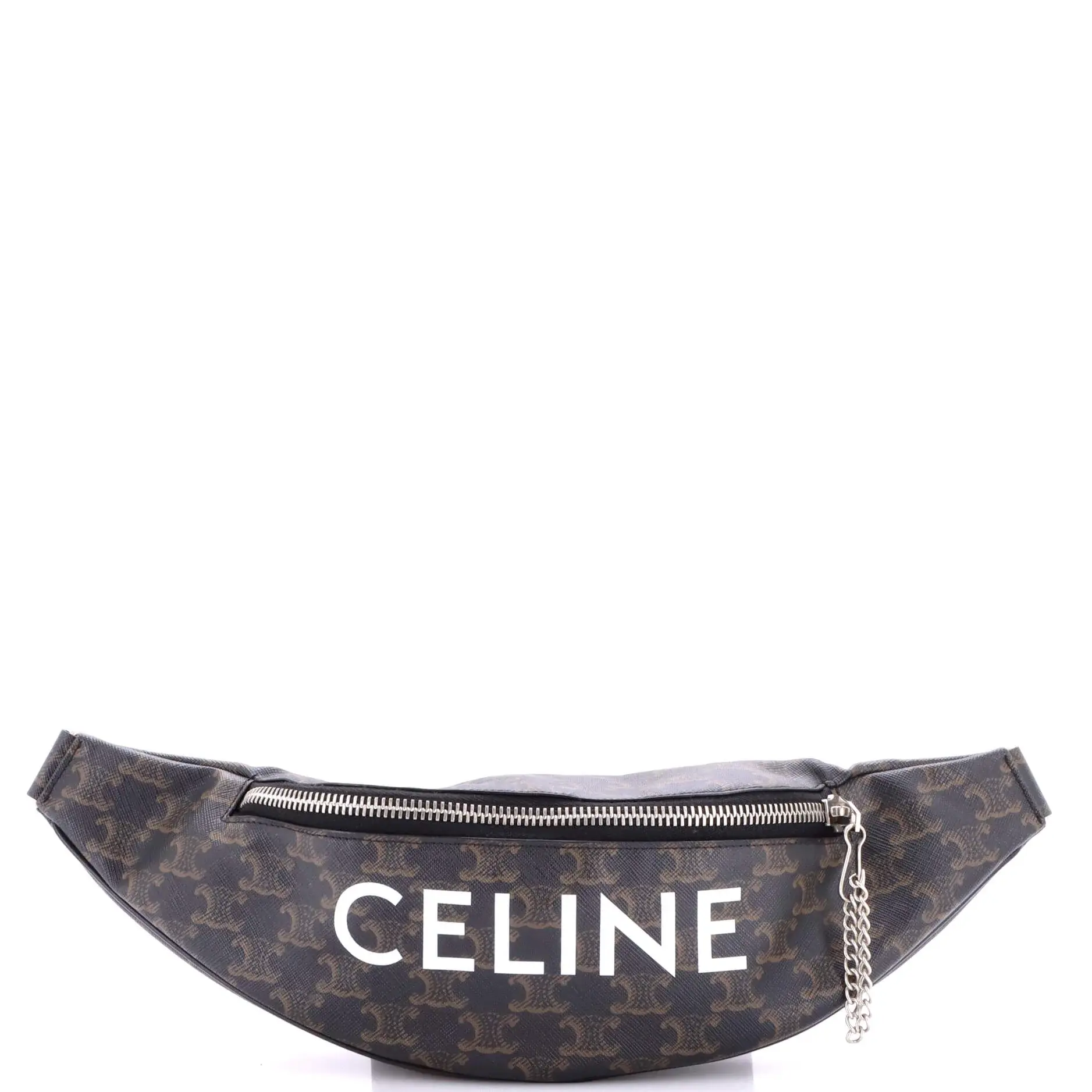 Pre-owned Celine material Belt bags Logo Belt Bag Triomphe Coated Canvas by Rebag