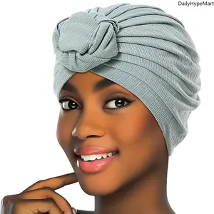 Women's Solid Color Pleated Turban Hat - Twisted Snail Design Street Style Daily Fashion Accessory