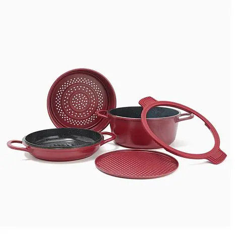 Curtis Stone 5pc Dura-Pan All Day Stacking Cookware Set