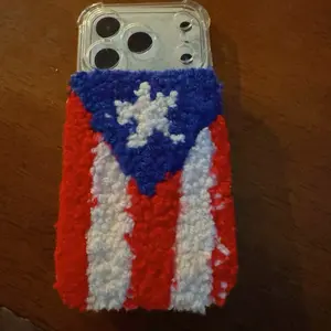 Puerto Rican Flag iPhone 17 Pro Case - Soft Textured Design with Red, White, and Blue Colors