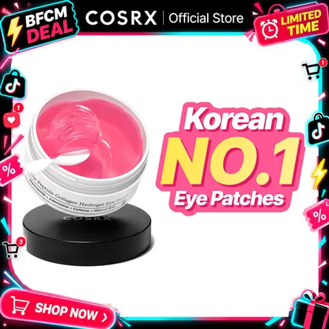 [COSRX Official] The Peptide Collagen Hydrogel Eye Patch 60 Patches Reduce Puffiness Hydrate Under-Eye Bags in 10 Minutes