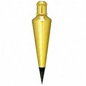 212 MAIN 8 oz Brass Plumb Bob, Plumbing Aid with Accurate Centering, Lacquered Finish, Removable Cap, Durable Brass Body (Model 108)