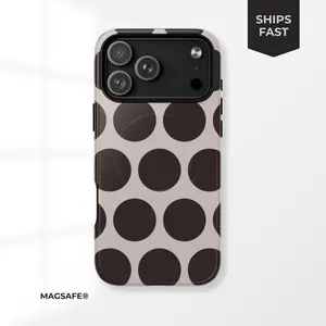 Polka Dot MagSafe iPhone Case – Custom Initials, Y2K Style