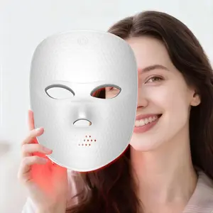 2027 New Mask Beauty Instrument, 7 Color Light Mask, LED Photon Skin Care Tool, Wireless LED Face Mask, Face Mask Glowing Skin, Ideal Gift