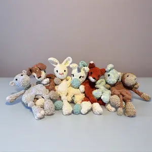 Crochet Snuggler - Lovey Animal Blanket