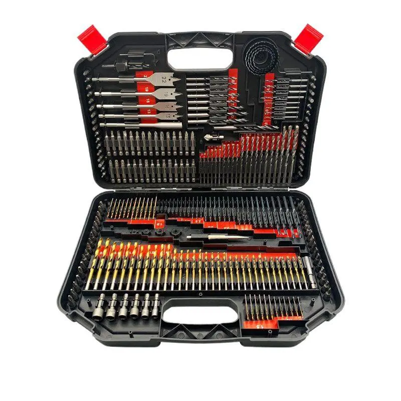 246-Piece Drill Bit Set, Multi-Functional Electric Tool Accessories, Includes Masonry Drilling Bits, High-Quality Cement Hole Opener Kit