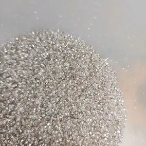 Silver Lined  Glass Beads 10/0 Crystal Beads for Jewelry Making and Crafting. Bag 15 gr