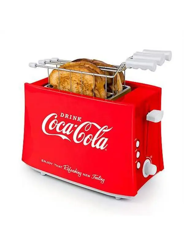 Nostalgia Coca-Cola Grilled Cheese Toaster with Toaster Baskets