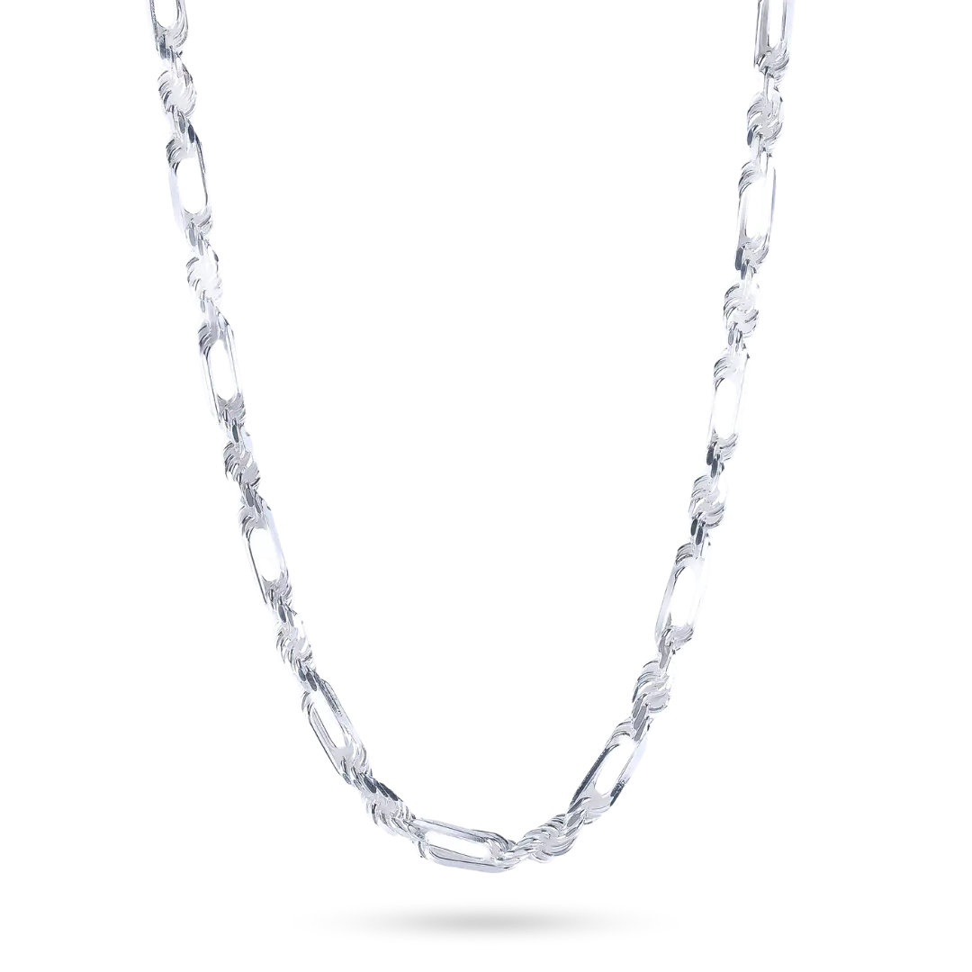 5MM Milano Figarope Chain Real Solid 925 Sterling Silver