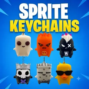Gaming Sprites Keychain Decor for Gamers! Battle Royale Fans