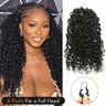 [Buy 5 Get 1 Free] BEEOS Feather Bundles Miracle Knots Human Hair Crochet Extensions - Glueless, Easy Prep, Pre-Separated Strands, 14-24 Inches, 1bt27#, Burmese Curly/Knotless Deep Wave/Kinky Curly, 20-Inch 6 Packs, Women's Boho Braids Accessory