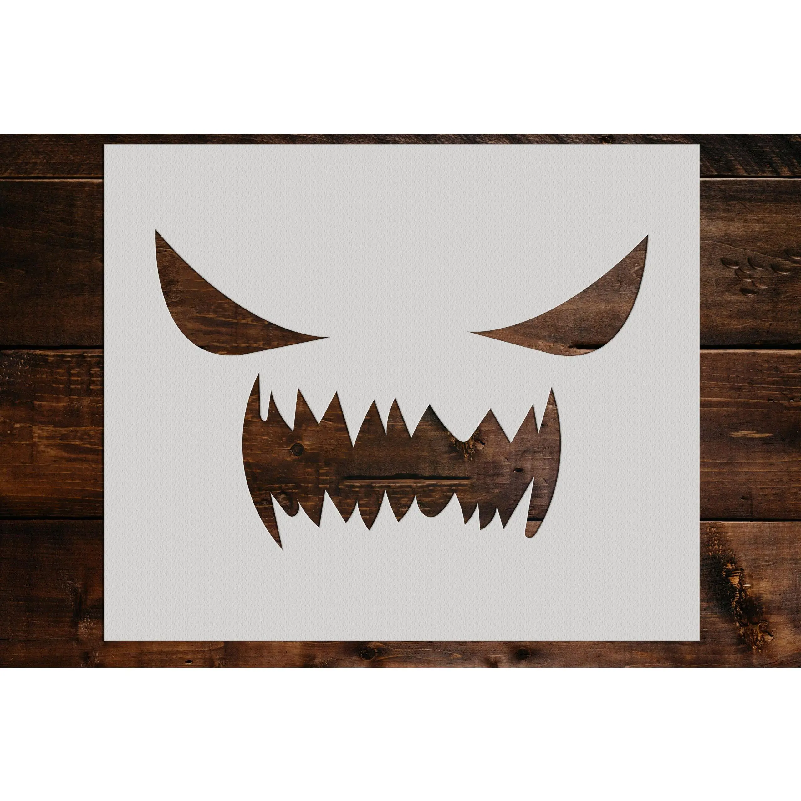 Pumpkin Face Stencil - Art and Wall Stencil