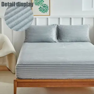 Stress Relief Plush Bedding Set, King/queen Size, Soft Cloudy Comfort, Deep Pocket Design (11.81-13.39 Inches), Includes Sheet & Pillowcases