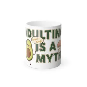 Adulting Is a Myth avocado mug | Color Changing Mug