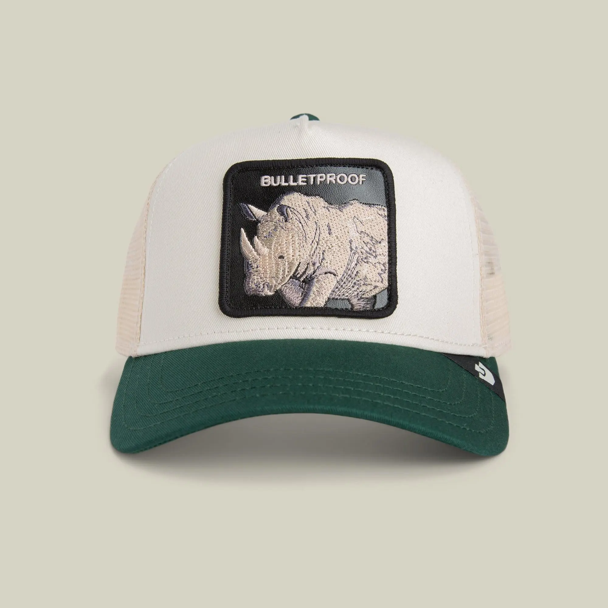 Goorin Bulletproof Trucker Trucker Hat, CHALK / GUARD, One Size, Unisex