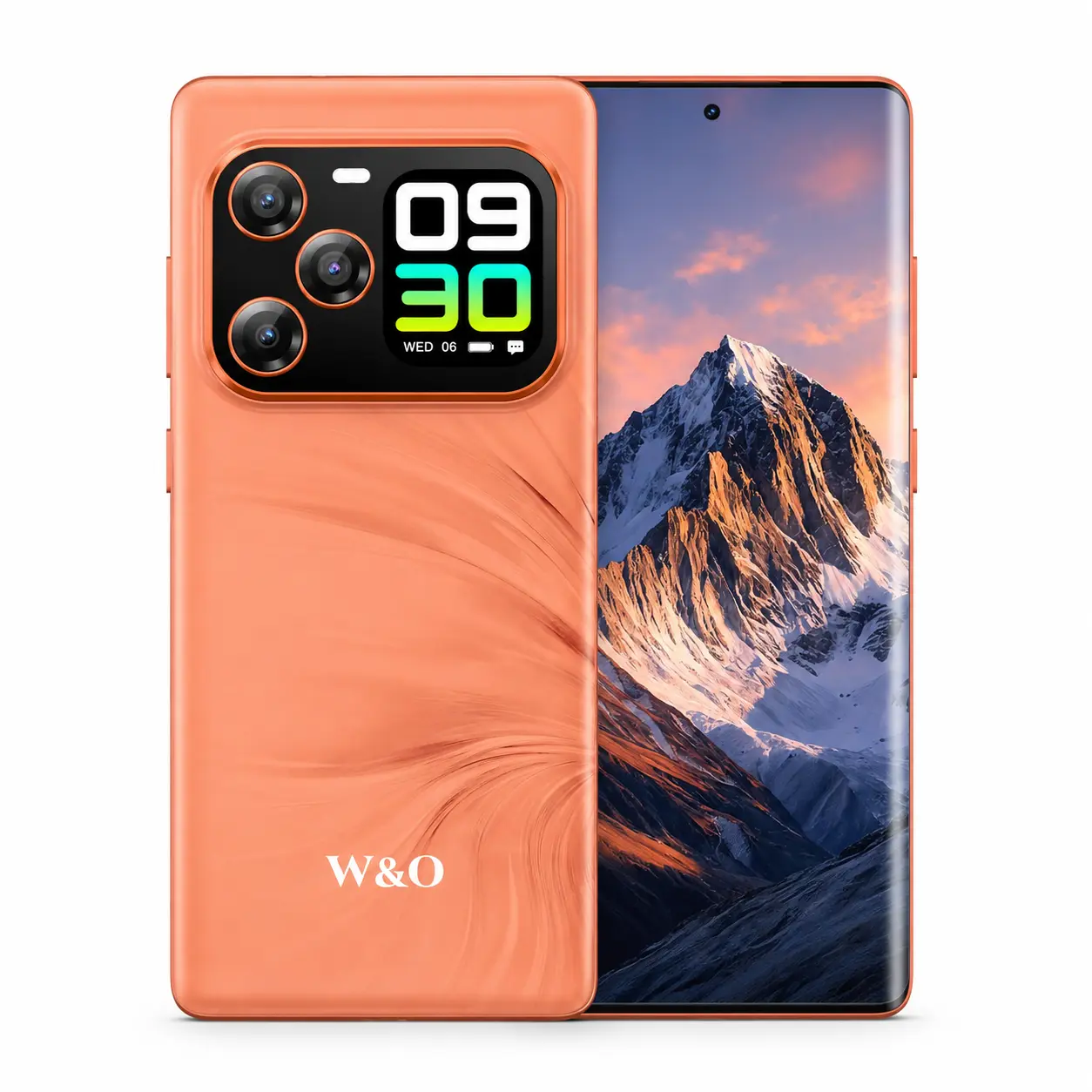 W&O WO2 Dual-Screen Smartphone, 12GB RAM + 512GB Storage, 6.67" OLED Curved Display, 1.75" Rear Display, G99 Octa-Core, 64MP Camera, 5000mAh Battery, Gift for Teens & Young Adults,back to school,back to school haul