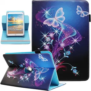 Universal 10 10.1 Inch Android Tablet Case, Dluggs 360 Degree Rotating Multi-Angle Viewing Stand Universal Case Cover for 10 10.1 and All 9.5-10.5 Inch Tablet, Shiny Butterfly |   Universal, 10, 360 Degree Rotating, 10, 10.1-USA
