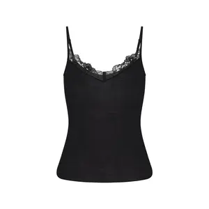SHEER MODAL LACE CAMI | ONYX