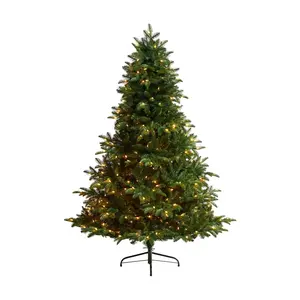 Nearly Natural 6 Ft. Christmas Tree w/400 WhiteWarm Lights