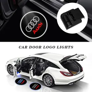 Audi Custom Welcome Light, Car Door Projection Lamp, High Definition Imaging, Waterproof Durable, Luxury Car Decoration Upgrade Accessory