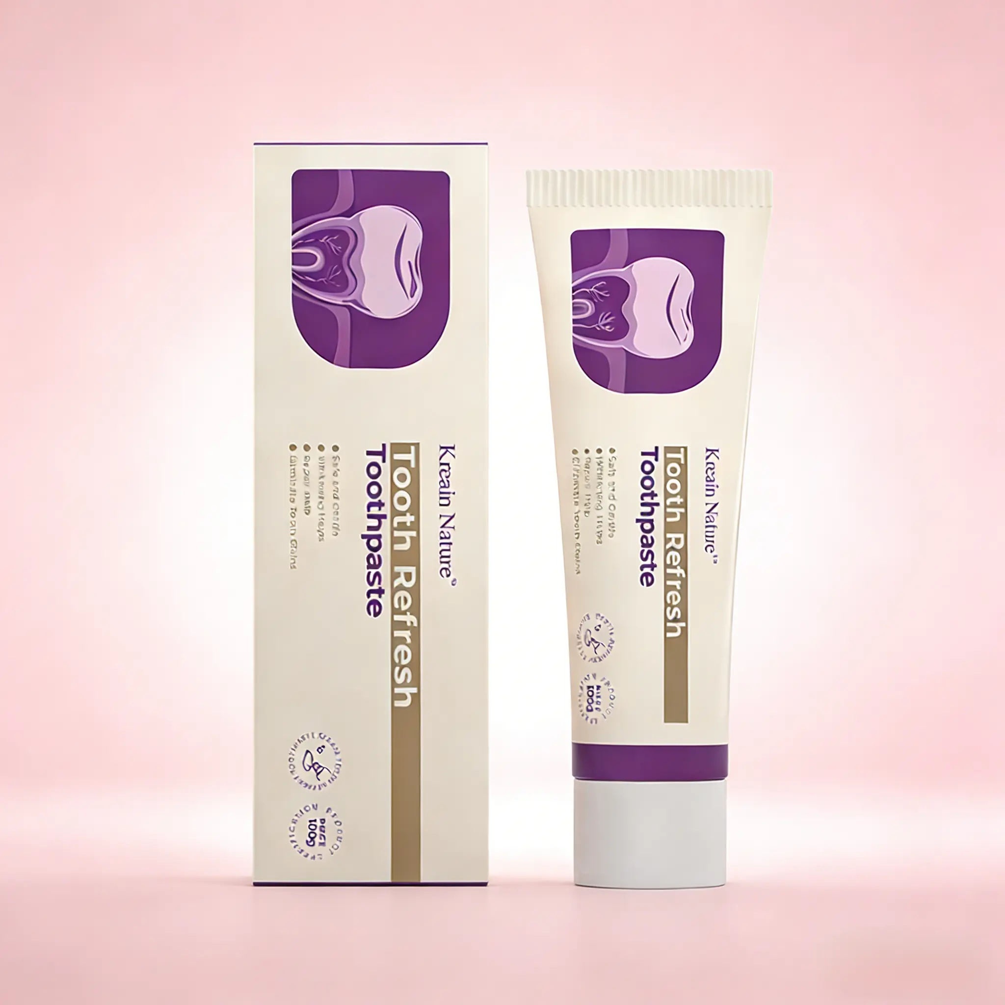 Kreain Nature  Oral Care Toothpaste - Natural Gentle Formula, Fresh Breath & Tooth Loss Preventio