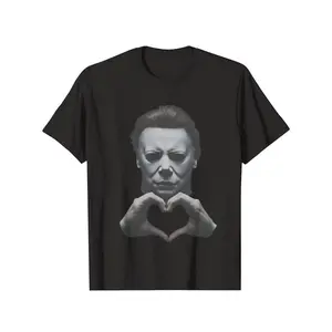 Michael Myers Heart Shirt, Horror Movie Tee, Halloween Gift, Slashers Tshirt, Retro Graphic, Spooky Season, Unisex T-shirt Plus size 4XL 5XL