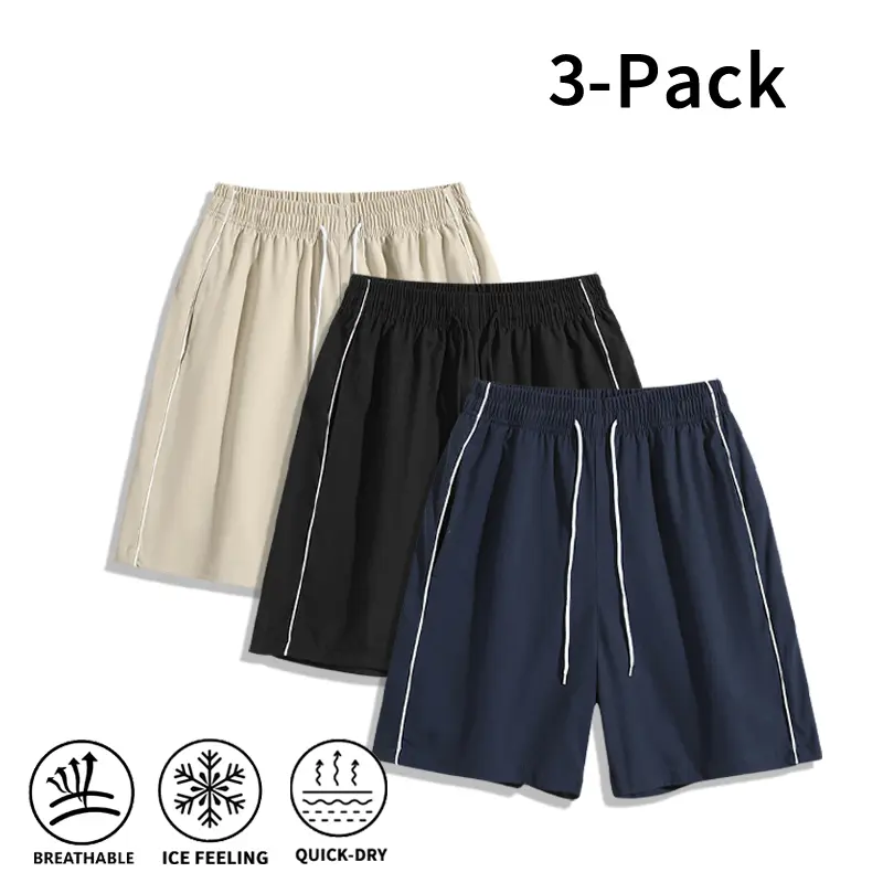 Men's 3-Pack Lightweight Athletic Running Shorts, Quick Dry, Breathable, with Pockets - Mens Clothing, Men's Wear, Athletic Shorts, Gym Shorts
