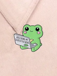 Just Doing My Silly Little Tasks Enamel Pin Humorous Workplace Self Deprecating Alloy Brooches Lapel Backpack Badge Fashion Jewelry Accessories Gifts for Friends