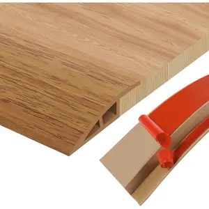 Floor Transition Strip Door Threshold 39" Floor Transition Reducer Trim on The Edges Threshold Strip Self Adhesive Suitable for Doorways, Tiles, Carpet