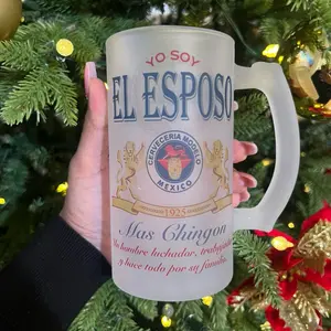 EL ESPOSO MÁS CHINGÓN 16oz Beer Mug father’s day gift bday gift regalo de día del padre, cumpleaños  etc