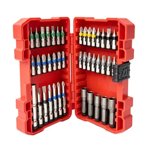 45PCS Impact Driver Bit Set, Color-Coded Screwdriver Bit Set with Nut Drivers & Storage Case, Premium S2 Steel, All-in-One Home Repair Tool Kit, Perfect for DIY, Home & Professional Use, Must-Have Tool Kit,Father's Day Gifts