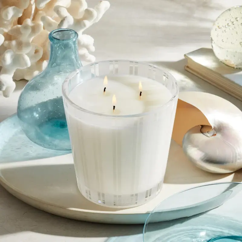 NEST New York Scented Candle, Bamboo 3-Wick 21.2 oz, Luxury Home Fragrance, Long-Lasting Burn, Elegant Glass Jar, Gift Idea