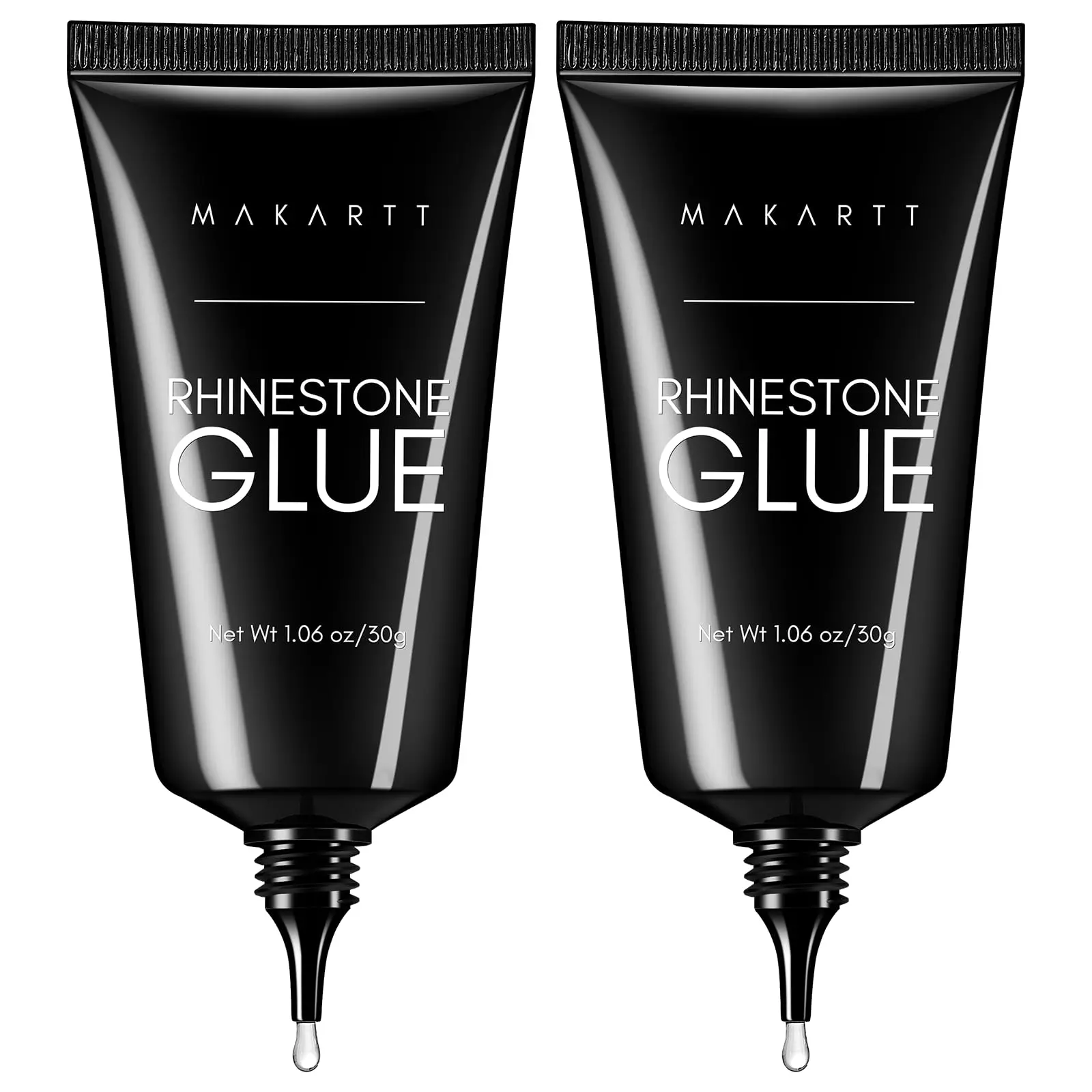 Makartt Nail Rhinestone Glue for Nails 60ML Gel Nail Glue for Rhinestones Gems Super Strong Bling Gel for Nail Gem Bow Jewels Crystals Beads Diamonds Pearls 3D Nail Art Cured Need Beauty Gift Nail Care Nail Polish