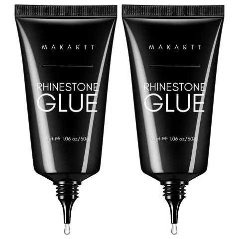 Makartt Nail Rhinestone Glue for Nails 60ML Gel Nail Glue for Rhinestones Gems Super Strong Bling Gel for Nail Gem Bow Jewels Crystals Beads Diamonds Pearls 3D Nail Art Cured Need Beauty Gift Nail Care Nail Polish, Nail Adhesive, Flexible Gel Glue Nail Po