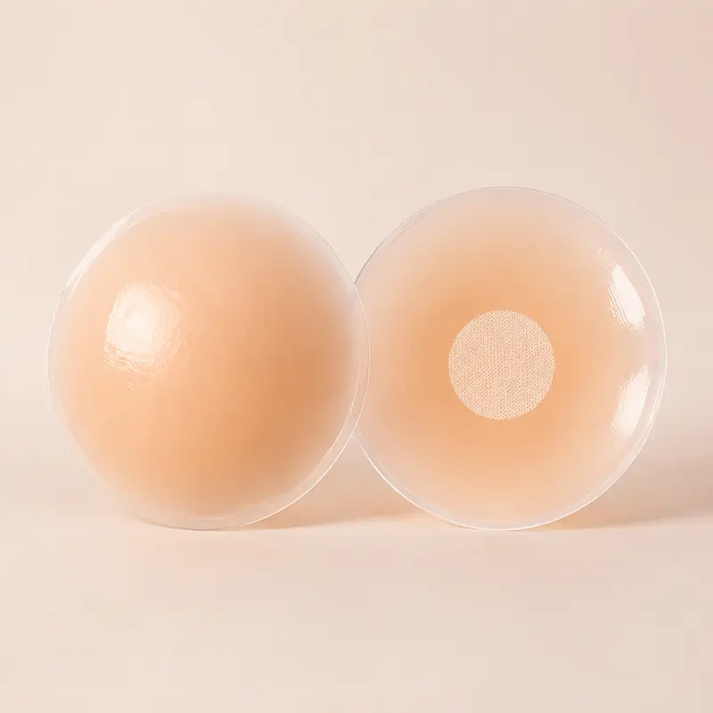 EssElegance Reusable Silicone Nipple Covers | Invisible Seamless Breast Pasties | Skin-Friendly Adhesive Petals with Non-Adhesive Center | Perfect for Swimwear Backless Dresses Summer Tops Nude