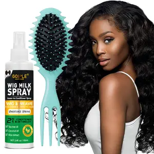 Wig Milk Spray Wig Spray Leave-In Conditioner Spray for Hair Wigs, Conditioner ＆ Detangler 2 in 1 Spray Haircare Moisturizing Shampoo Blend