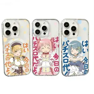 Anime Madoka Magica Magsafe Phone Cases For iPhone 17 16 15 14 13 12 Promax Pro Air Plus Wireless Charging Transparent Shockproof Protective Cover
