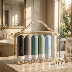 Travel Bottles for Toiletries 6 Pack Leakproof TSA Approved Silicone Containers for Shampoo Conditioner Cruise Travel Set