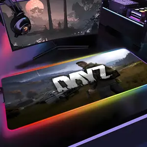 DayZ Mouse Pad Gamer Rgb 1000×500mm 900×400mm 800×400mm 600x300mm Desk Mat Back Light Led Mousepad Setup Gaming Accessories Deskmat Big Mousepad Backlight