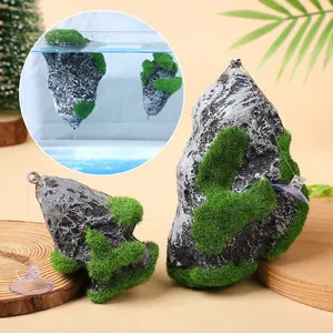 Aquarium Landscape Resin Moss Artificial Pumice Decorative Miniature Landscape Aquarium Decorations Floating Moss Stone Blocks