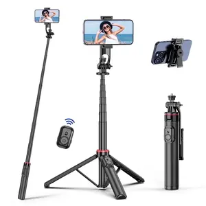 SelfieShow 67” Extendable Tripod with Bluetooth Remote | 360° Rotation, Phone Stand for iPhone & Android