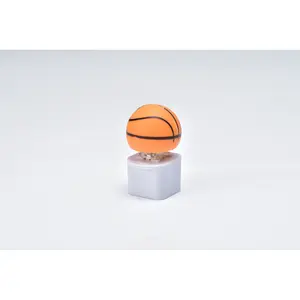 Unzip keycaps - Basketball, keychain, multiple lights, sound changes, easy to carry(only as a keyboard giveaway).