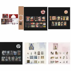 26.0-Sticker and Paper Material Pack for Junk Journaling, Scrapbooking, and Mixed Crafts