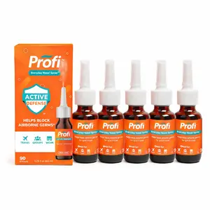 Profi Everyday Nasal Spray – 5 Pack, Drug-Free, Harvard-Formulated, Blocks Airborne Germs Up to 8 Hours, Great for Travel, Work & Groups