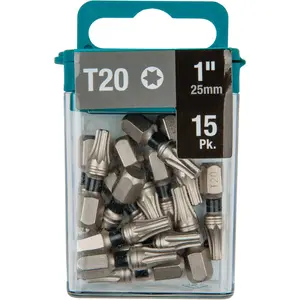 Makita (T-04977) Impact XPS® T20 Torx, 1" Insert Bit, 15/pk