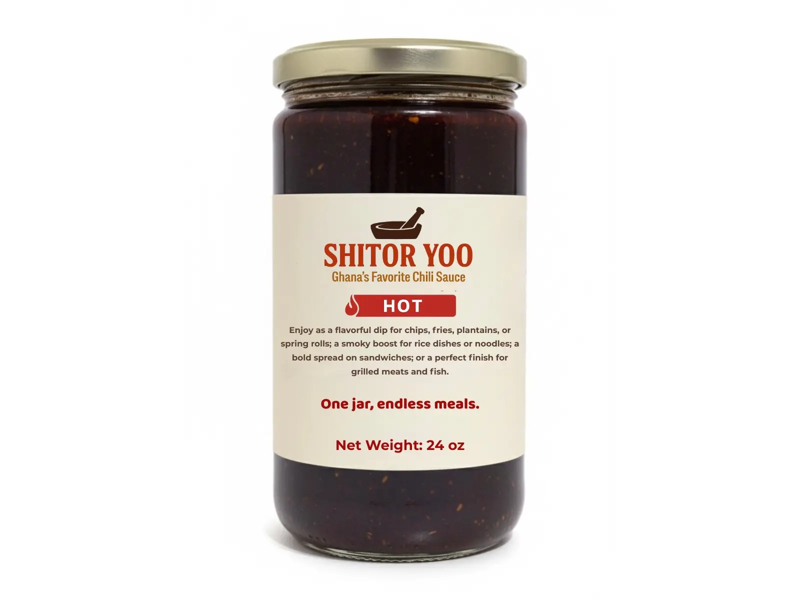 Shitor Yoo Chili Sauce (24oz HOT)