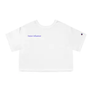 Cropped T-Shirt - Future Influencer Tee, Trendy Casual Top, Stylish Summer Wear, Gift for Creatives, Streetwear Essential