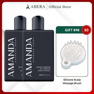 ABERA Amanda 6.67 fl.oz Anti-Dandruff & Seborrheic Dermatitis Shampoo for Men Zinc PCA Menthol Deep Cleansing Formula Gift $33 Alan Silver Nano Serum 30ml